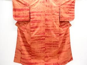 未使用品　絣柄織り出し手織り紬着物